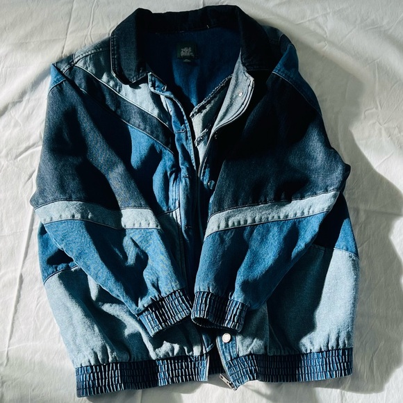 SOLD Wild Fable Denim Patchwork Jean Jacket - Picture 3 of 3